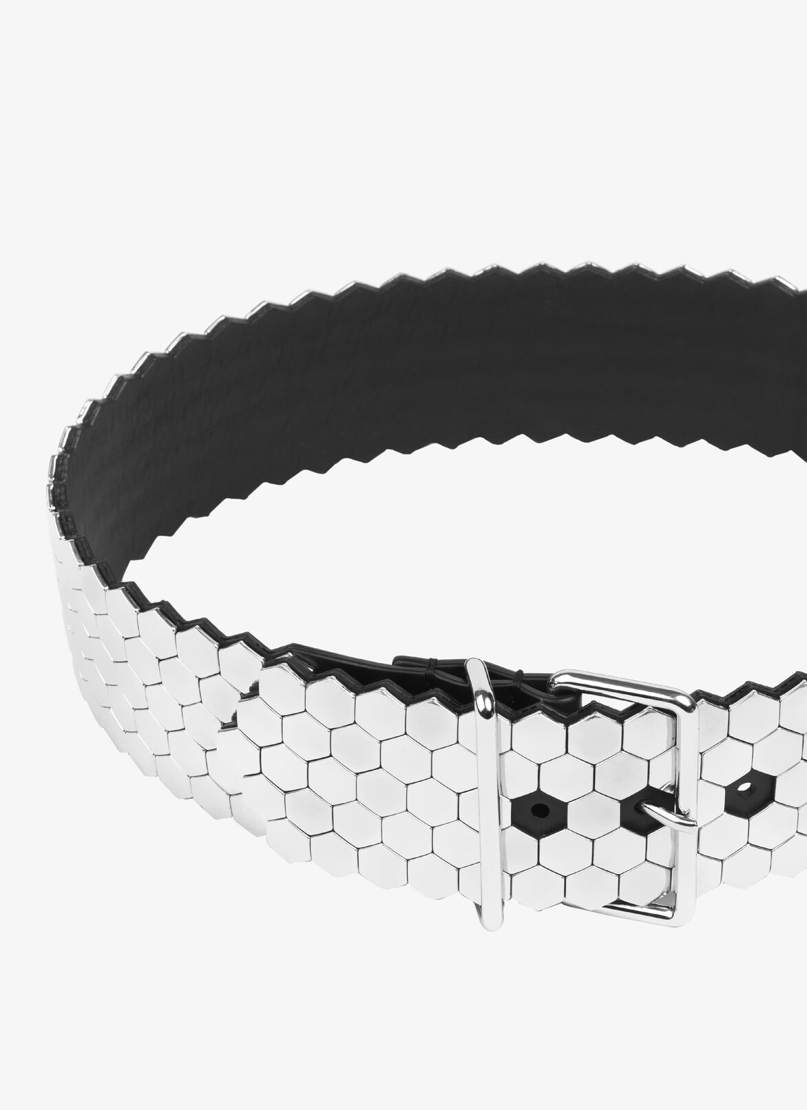 HONEYCOMB METAL BELT ALAÏA SILVER HONEYCOMB METAL BELT